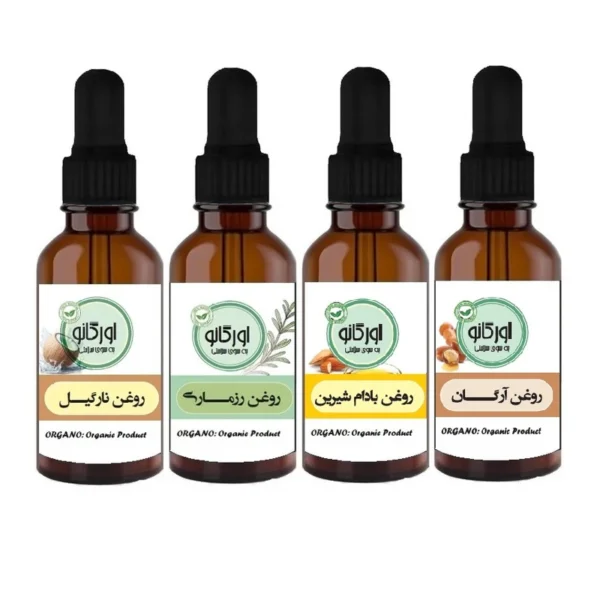 روغن مو رزماری بادام شیرین نارگیل آرگان اورگانو